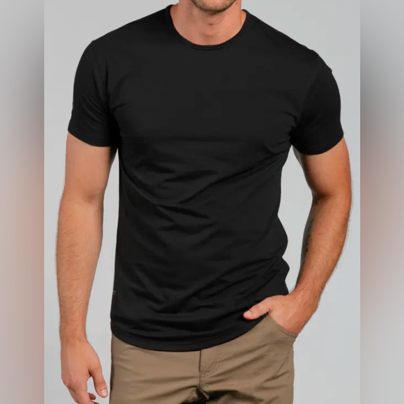 BYLT | SS‎ Drop Cut Top Mens | Black | SZ S - Picture 1 of 8